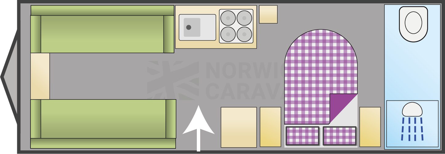 Coachman VIP 575 layout illustration