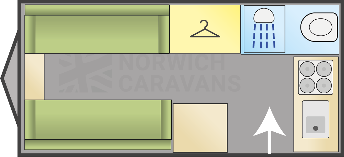 Swift Challenger 390 layout illustration